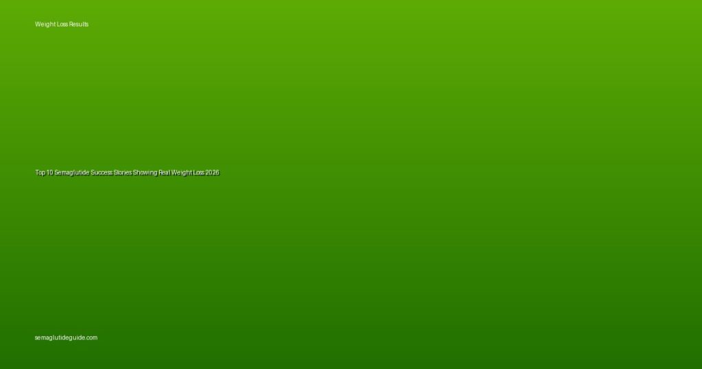 Top 10 Semaglutide Success Stories Showing Real Weight Loss 2026