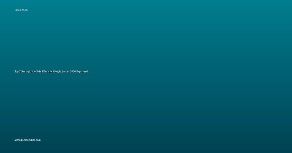 Top 7 Semaglutide Side Effects for Weight Loss in 2026 Explained