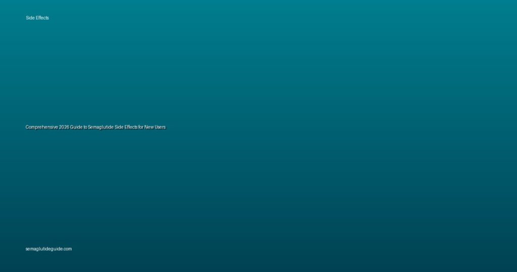 Comprehensive 2026 Guide to Semaglutide Side Effects for New Users