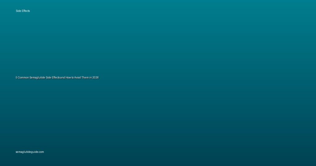 5 Common Semaglutide Side Effects and How to Avoid Them in 2026