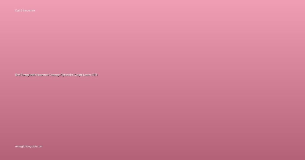 Best Semaglutide Insurance Coverage Options for Weight Loss in 2025