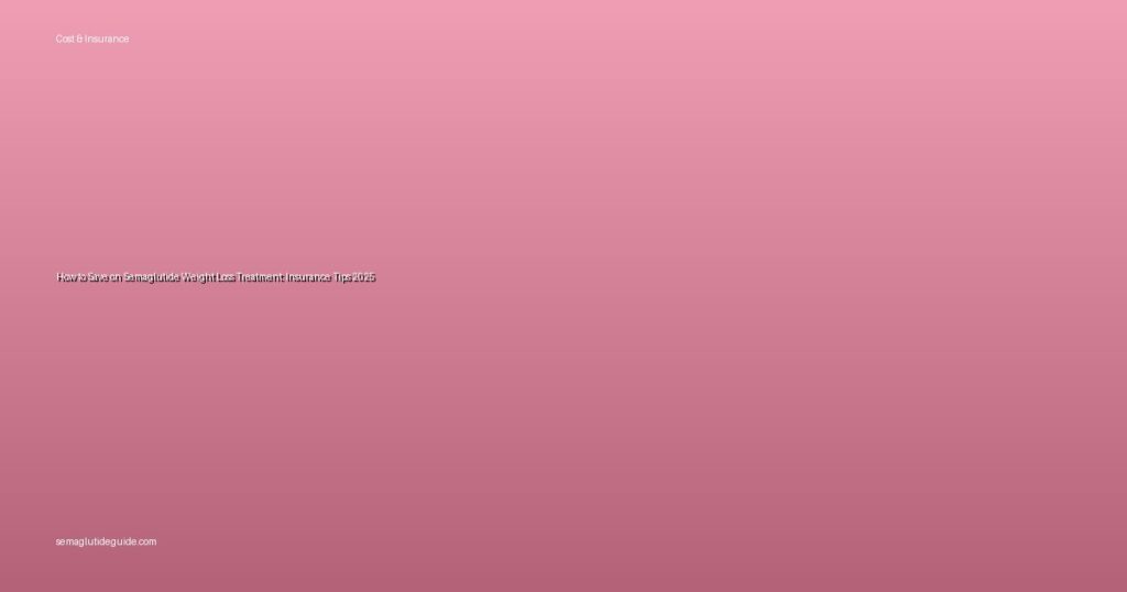 How to Save on Semaglutide Weight Loss Treatment: Insurance Tips 2025