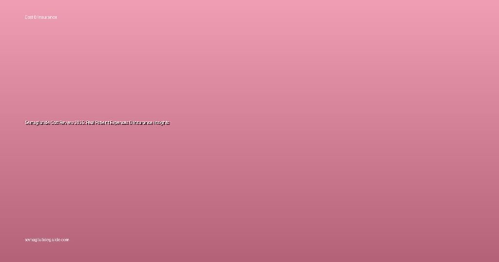 Semaglutide Cost Review 2025: Real Patient Expenses & Insurance Insights