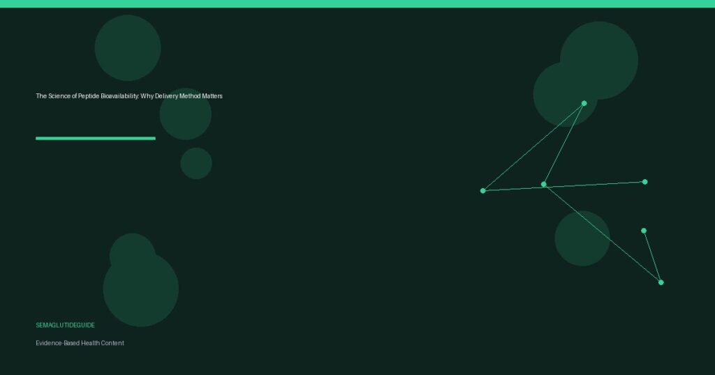 The Science of Peptide Bioavailability: Why Delivery Method Matters