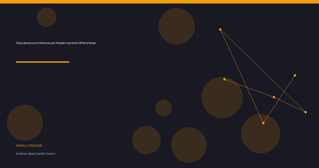 Subcutaneous vs Intramuscular Peptide Injections: What to Know